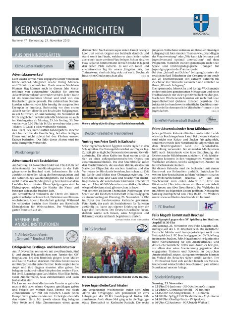 Amtsblatt KW 47/2013 - Bruchsal