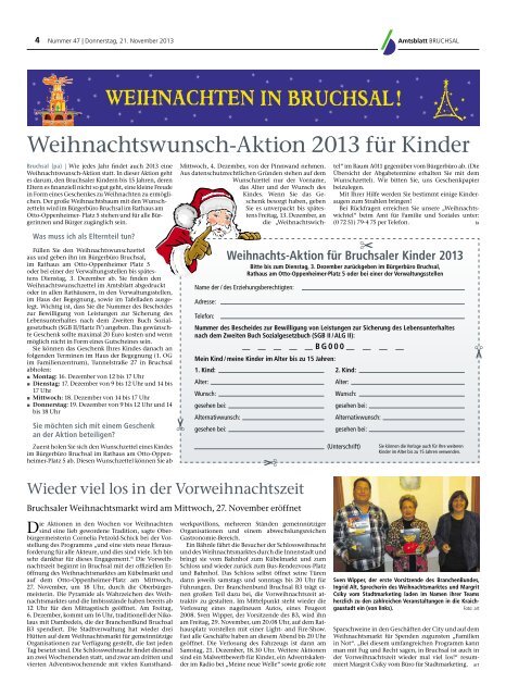 Amtsblatt KW 47/2013 - Bruchsal