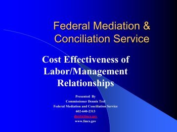 Federal Mediation & Conciliation Service - IAFC