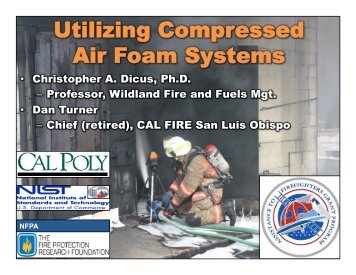 Utilizing Compressed Air Foam Systems (CAFS)