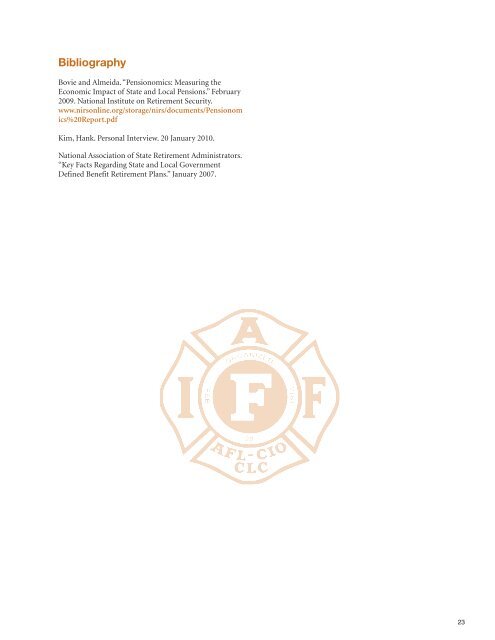 Pension Handbook - International Association of Fire Fighters