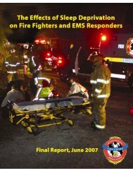 Effects of Sleep Deprivation on Fire Fighters and EMS ... - NAEMT