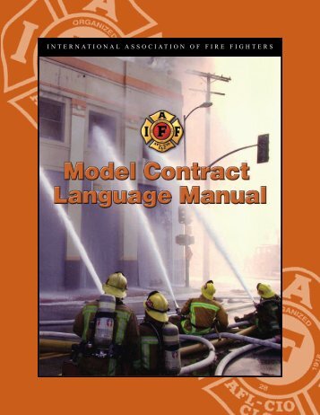 Model Contract Language Manual - International Association of Fire ...