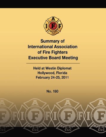 IAFF Board Meeting #180, 2/11