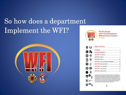 Wellness Fitness Initiative - International Association of Fire Fighters