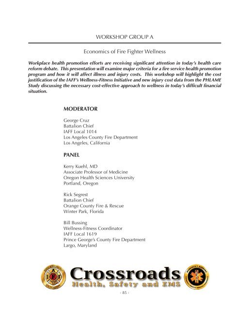 Redmond EMS Abstracts.indd - IAFF