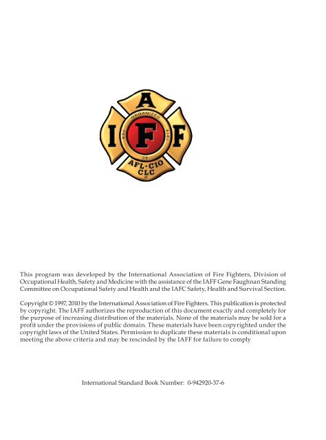 Manual - International Association of Fire Fighters