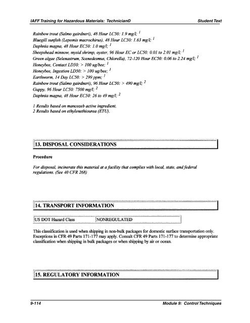 Module 9: Control Techniques - International Association of Fire ...