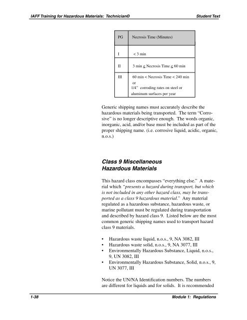 Module 1: Regulations - International Association of Fire Fighters