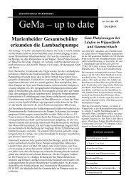 Ausgabe 48 - der Gesamtschule Marienheide