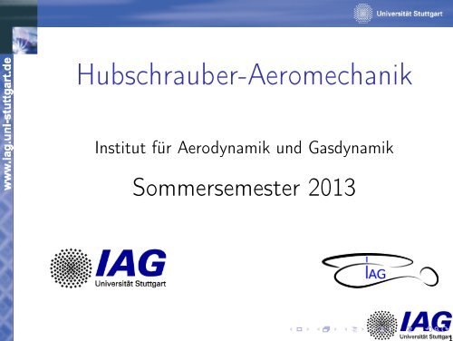 Präsentationsvortrag - IAG