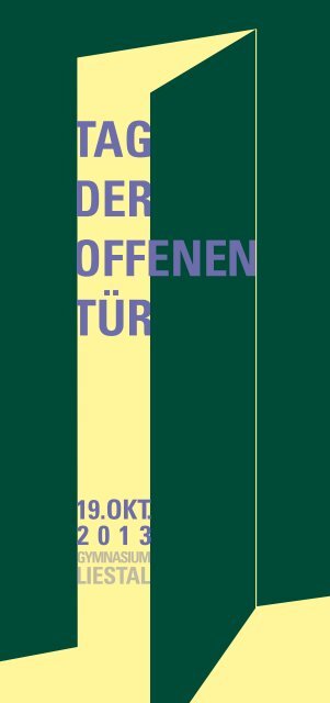 TAG DER OFFENEN TÃœR - Gymnasium Liestal