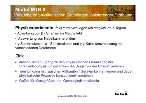 Mastermodule_Vorstellung_SS13 - Fachbereich Biologie der TU