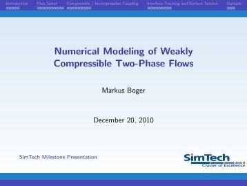 Numerical Modeling of Weakly Compressible Two-Phase Flows - IAG