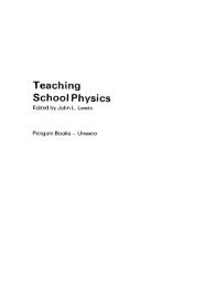 Teaching school physics; UNESCO source books on ... - unesdoc