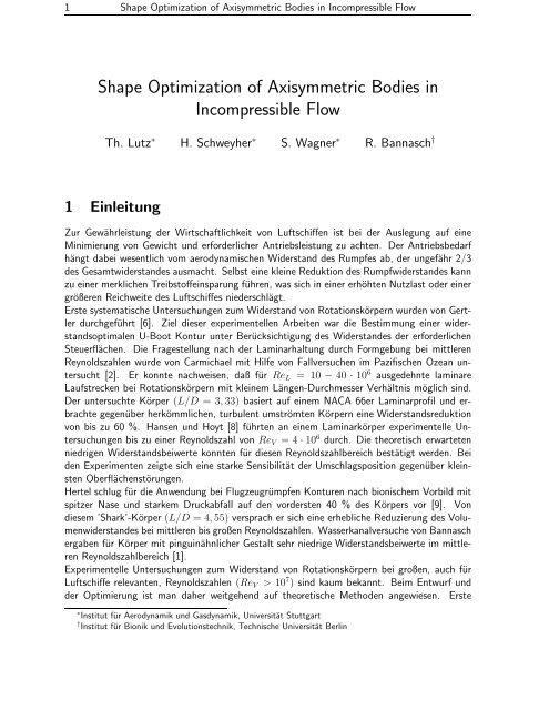 Shape Optimization of Axisymmetric Bodies in Incompressible Flow
