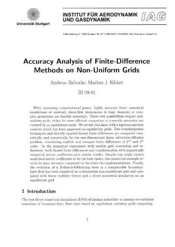 Accuracy analysis of finite-difference methods on non-uniform grids