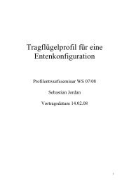 TragflÃ¼gelprofil fÃ¼r eine Entenkonfiguration - IAG