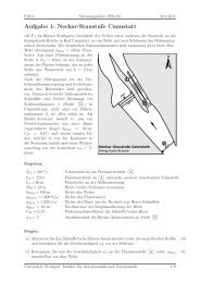 Aufgabe 1: Neckar-Staustufe Cannstatt - IAG - UniversitÃ¤t Stuttgart