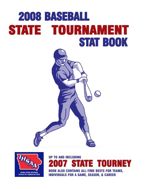 2008 Baseball Stat Book - Iowa High School Athletic Association