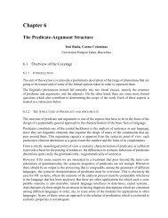 Predicate-Argument Structure