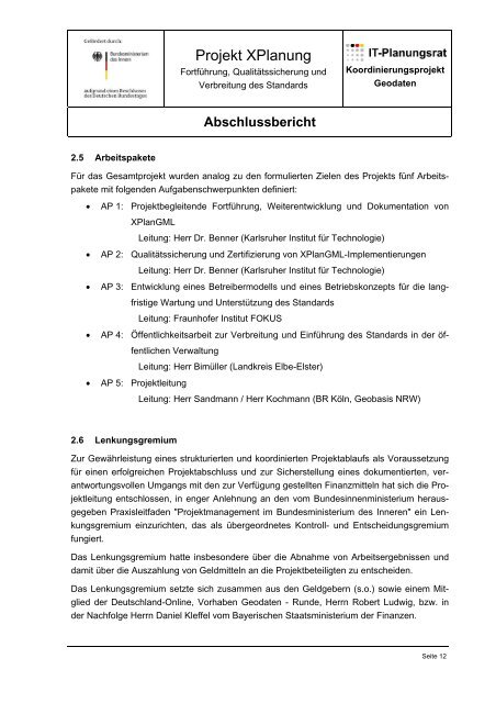 Abschlussbericht - Institut fÃ¼r Angewandte Informatik - FZK