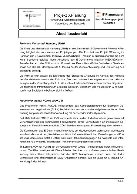 Abschlussbericht - Institut fÃ¼r Angewandte Informatik - FZK