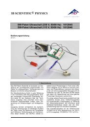 SW-Paket Ultraschall (230 V, 50/60 Hz) 1012845 SW ... - 3B Scientific