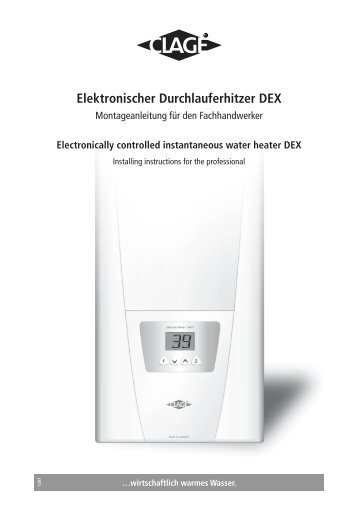 Elektronischer Durchlauferhitzer DEX