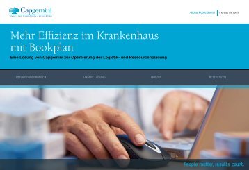 Mehr Effizienz im Krankenhaus mit Bookplan - Capgemini