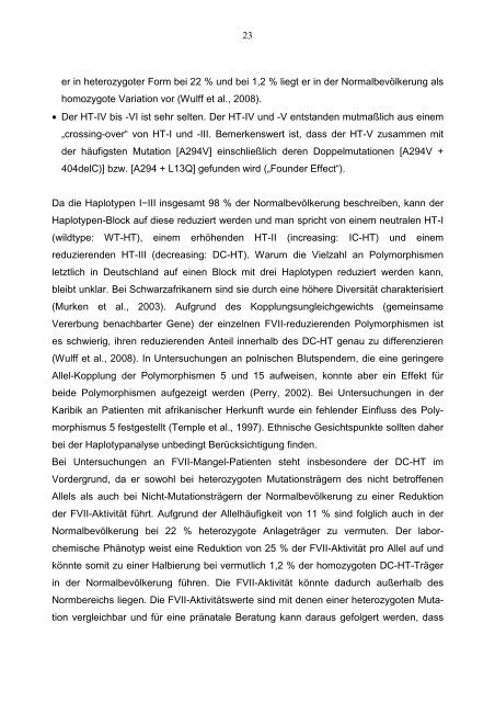 Kaser EG: Genotyp-PhÃ¤notyp-Korrelation beim leichten hereditÃ¤ren ...