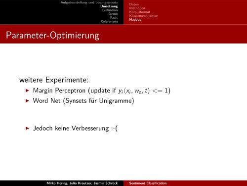 Sentiment Classification - Multi-Task-Learning und l1/l2 ...