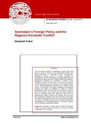 Azerbaijan's Foreign Policy and the Nagorno-Karabakh Conflict