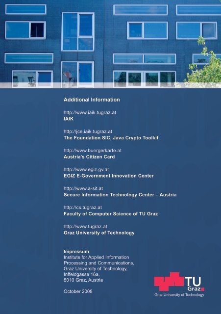 Download IAIK Info Brochure - Institute of Applied Information ...