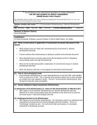Session Report [PDF] - International Association for Impact Assessment