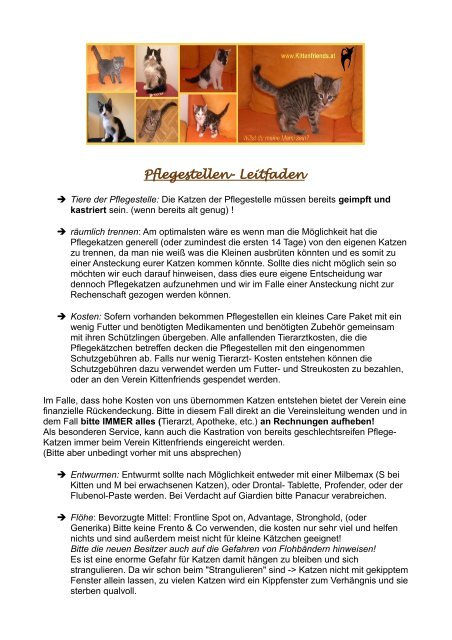 Pflegestellen- Leitfaden - PicR.de