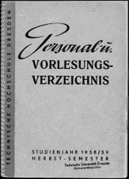 Personal- und Vorlesungsverzeichnis Studienjahr 1958/59 Herbstsemester