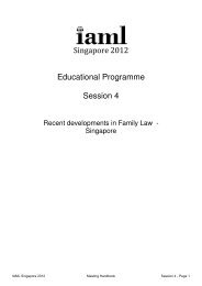 Singapore 2012 Educational Programme Session 4 - International ...