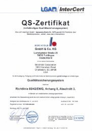 QS-Zertifikat - BERCHTOLD GmbH & Co. KG