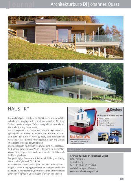 Architektur Journal - PGH Ingenieurgesellschaft mbH