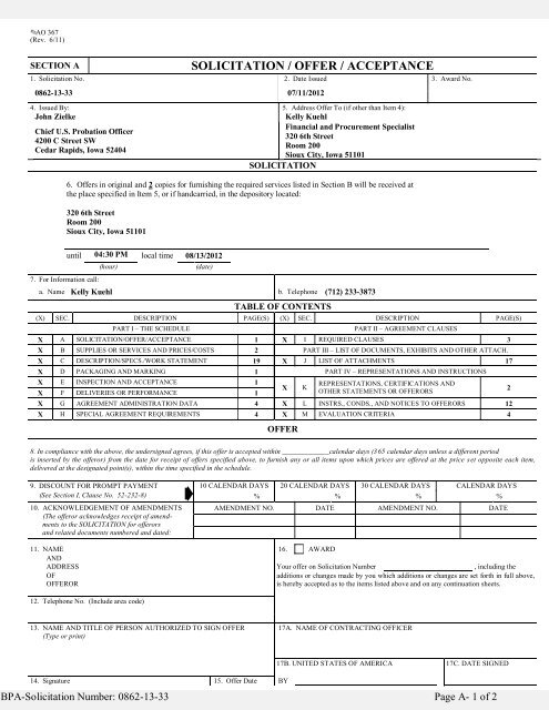 0862-13-33 Dubuque.pdf - Northern District of Iowa - U.S. Courts