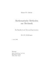 Mathematische Methoden zur Mechanik