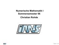 Numerische Mathematik - Institut fÃ¼r Angewandte Analysis und ...