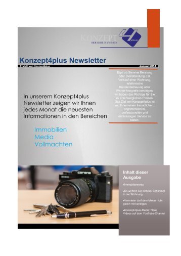 Konzept4plus Newsletter