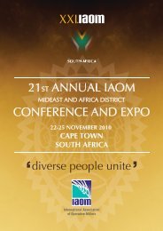 Online Catalogue - iaom mideast & africa district