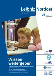 Leibniz-Nordost no. 3 (03/2006, PDF, 1.4 MB) - Leibniz-Institut fÃ¼r ...