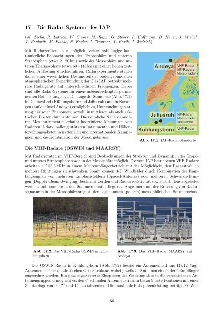 Institutsbericht 2010/2011 - Leibniz-Institut fÃ¼r AtmosphÃ¤renphysik ...