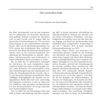 Die Anwaltschaft. - Bezirk Oberfranken