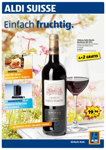 ab Montag, 15.07. - Aldi Suisse AG