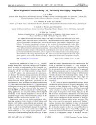 Phase Diagram for Nanostructuring CaF 2 Surfaces ... - IAP/TU Wien